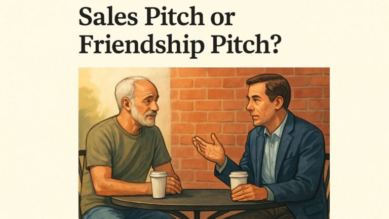Sales Pitch Vs Friendship Pitch